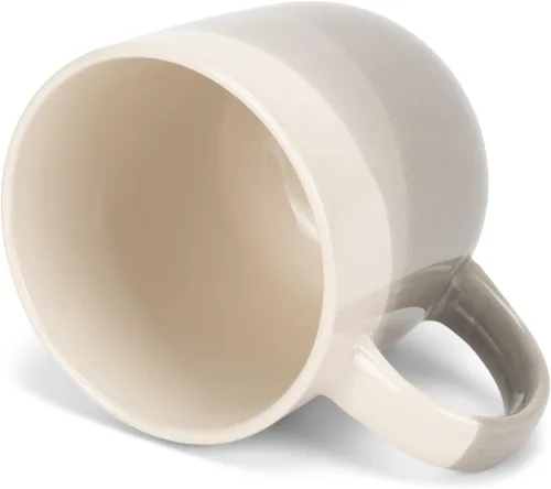 Vista 21 de Elanze Designs Paquete de 2 tazas de café de cerámica de cerámica de 14 onzas, color verde eucalipto