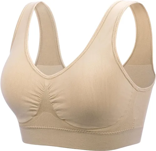Vista 7 de Coobie Brasier sin costuras de cobertura completa para mujer con acolchado extraíble para mayor comodidad