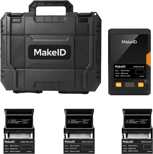Vista 9 de Makeid EP53 - Etiquetadora con cinta de transferencia térmica de 2 pulgadas