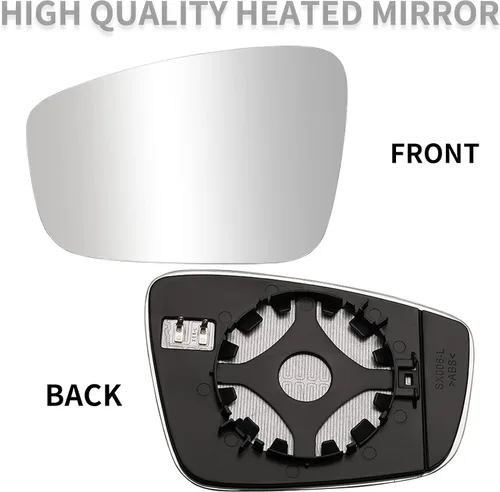 Vista 2 de Reemplazo del espejo lateral del conductor para Volkswagen Passat 2013-2018, Volkswagen Jetta 2011-2018, espejos retrovisores de cristal Volkswagen