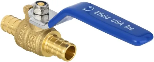 Vista 3 de Paquete de 12 válvulas de bola PEX de latón de 1/2 pulgada, conexión Pex de púas, válvula de cierre de parada de agua de puerto completo, niveles