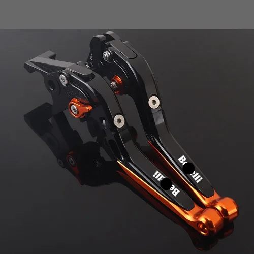 Vista 12 de NIKKHO Palanca de embrague de freno TRK502 motocicleta CNC ajustable extensible manillar palanca de embrague de freno plegable para Be&Nelli Jinpeng