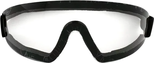 Vista 2 de Birdz Gafas de seguridad para deportes acuáticos, paracaidismo y motocicleta, montura negra acolchada con lentes amarillas ahumadas transparentes