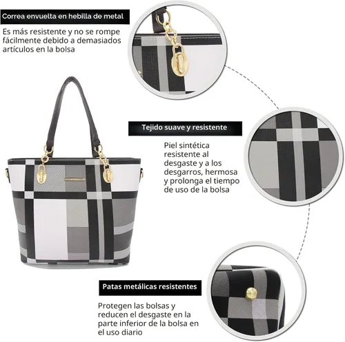 Vista 6 de 2E-youth - Bolsos y carteras de diseño para mujer, bolso de hombro, bolso de mano con asa superior