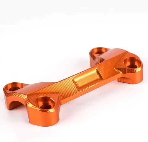 Vista 7 de Para 125 200 390 motocicleta naranja CNC aluminio manillar elevadores cubierta superior abrazadera