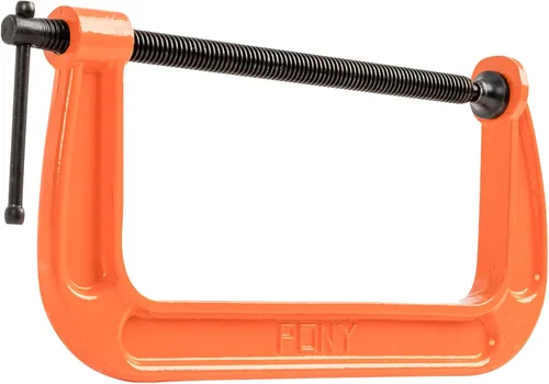 Vista 2 de Pony Jorgensen 2680 Abrazadera C de 8 pulgadas, naranja