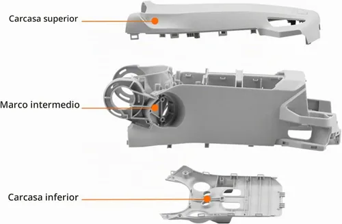 Vista 5 de Carcasa de repuesto para cubierta superior, piezas de reparación de montaje para dron Dji Mini 3 Pro, accesorios de repuesto originales
