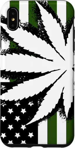 Vista 11 de American Weed Flag 4:20 Cannabis Pot Marijuana Stoner Gift Case for iPhone 17