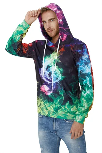 Vista 4 de Loveternal Sudaderas con capucha con forro polar para hombre y mujer