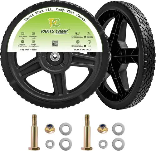 Vista 9 de Parts Camp Kits de ruedas de cortacésped Ruedas de plástico de 6 pulgadas