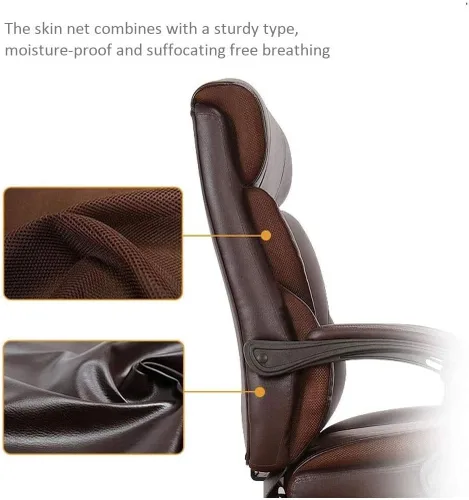 Vista 3 de Tecnología de movimiento ergonómica de oficina ejecutiva, silla de escritorio ajustable con respaldo medio con soporte lumbar