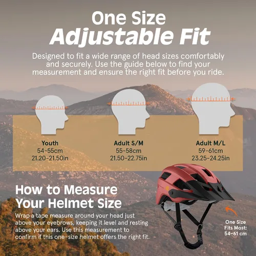 Vista 6 de Retrospec Retrospec Rowan - Casco de bicicleta de montaña para adultos, estilo MTB con visera extraíble e interior de espuma EPS para hombres
