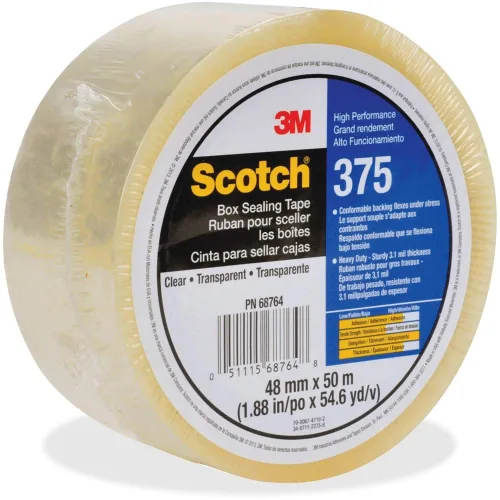 Vista 10 de 3M Scotch Box - Cinta selladora (375, transparente, 1.890 in x 2,998.7 ft, 6 cajas)