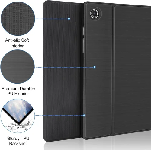 Vista 7 de FOGARI Suitable for Galaxy Tab A8 10.5-inch 2022 Keyboard case (Model: SM-X200/X205/X207) with Seven Color Backlight/Magnetic Detachable Wireless