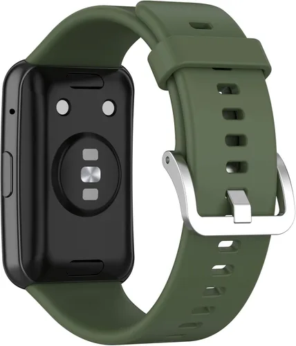 Vista 17 de E ECSEM Correas compatibles con HUAWEI Watch FIT - Correa de repuesto suave, flexible e impermeable, accesorio clásico, para Huawei Watch FIT Negro