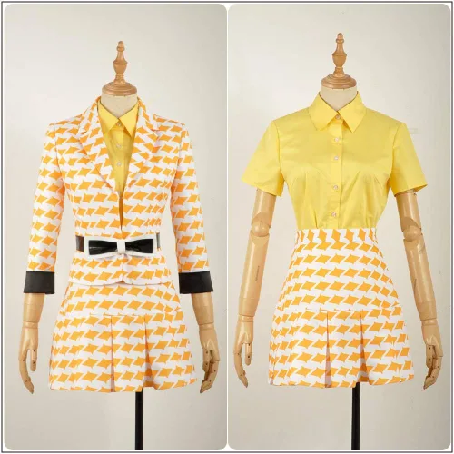 Vista 5 de Cos-Love Heathers The Musical Rock Cosplay Chandle Stage - Vestido de uniforme escolar para mujer, conjunto completo