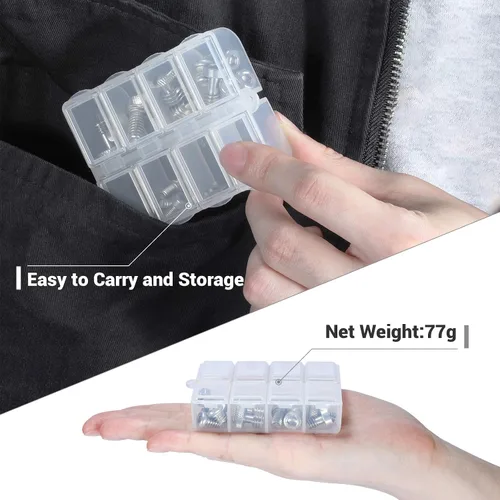 Vista 5 de SMALLRIG Juego de tornillos para cámara, juego de tornillos de 26 piezas para accesorios de cámara AAK2326