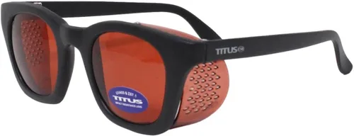 Vista 3 de TITUS G12 Retro Style Safety Glasses with Folding Side Shield Marrón