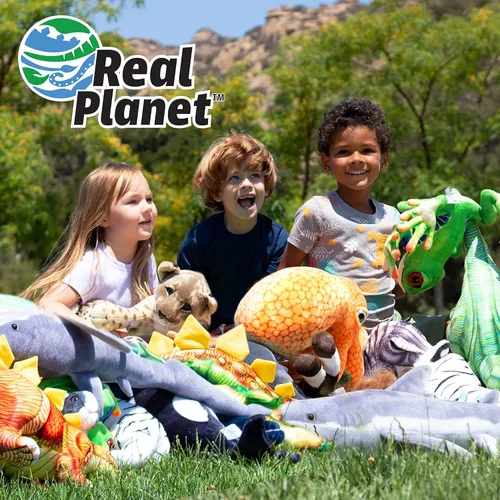 Vista 7 de Real Planet Juguete de peluche de tiburón, regalo realista para niños de todas las edades, animal de peluche grande y suave, regalos de cumpleaños
