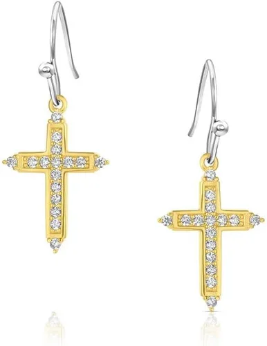 Vista 18 de Montana Silversmiths Pendientes de cruz estilo de vida occidental