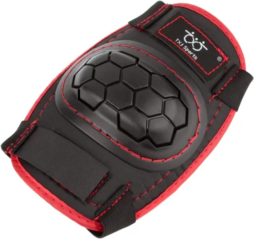 Vista 3 de TXJ Sports Coderas y rodilleras para niños con protectores de muñeca, equipo de protección para monopatín, patinaje sobre ruedas, ciclismo