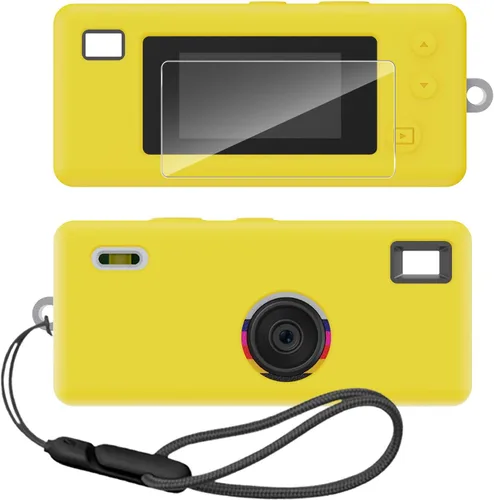Vista 8 de Funda de silicona para llavero Kodak CHARMERA para cámara digital con protector de pantalla y cordón para accesorios de llavero CHARMERA