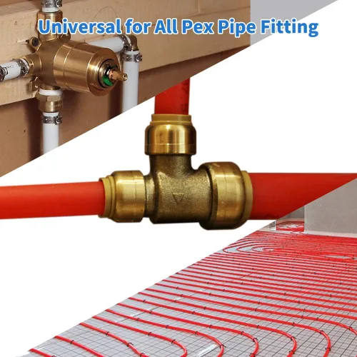 Vista 6 de 50 abrazaderas de cincha PEX de 3/4 pulgadas, abrazaderas de acero inoxidable 304 PEX anillos de engarce para conexiones de tubería PEX