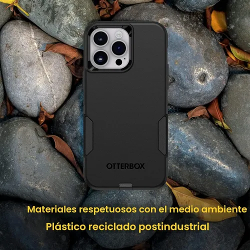Vista 7 de OtterBox Funda para iPhone 14 Pro Max (solamente) de la serie Commuter - Negro, delgada y resistente, apta para bolsillo, con protección de puerto