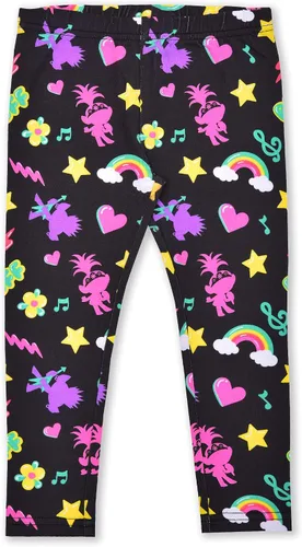 Vista 5 de DreamWorks Universal Trolls Girls Zip-up Hoodie, T-Shirt and Legging Set for Toddler and Little Kids PinkBlueBlack