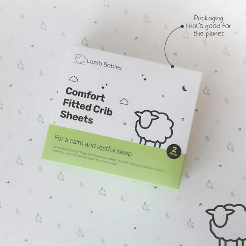 Vista 7 de Sábanas de algodón para cuna, suaves y transpirables para niños y niñas, ajuste seguro para colchón de cuna estándar, ropa de cama de bebé de fácil