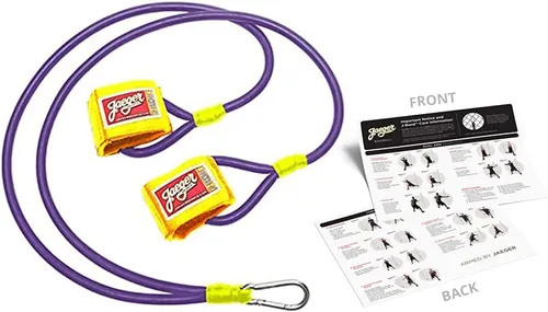 Vista 5 de Jaeger J-Bands Bandas de resistencia para lanzadores. Entrenador de lanzamiento de béisbol y softbol y entrenador de brazos. Bandas de lanzamiento