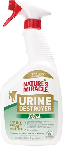 Vista 13 de Nature's Miracle Destructor de orina de perros Plus, fórmula enzimática para manchas severas de orina de perro, 17.5 onzas