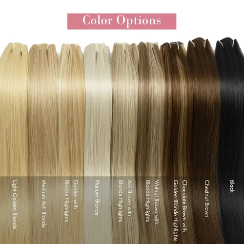 Vista 6 de REECHO Extensiones de cabello con pinzas, extensiones de cabello grueso y largo, extensiones de cabello sintético ligero para mujer, 24 pulgadas a