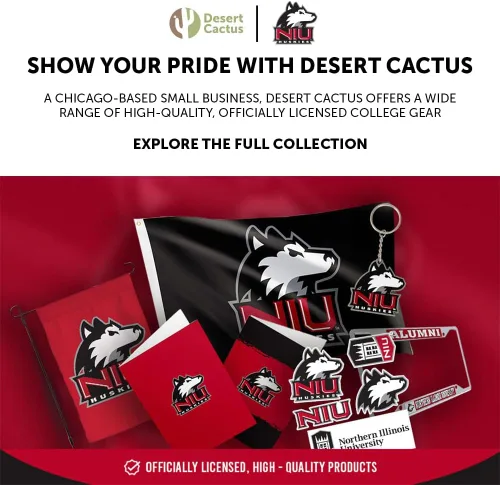 Vista 6 de Desert Cactus Northern Illinois University Baseball Hat NIU Huskies Brimmed Embroidered Hats Cap Adjustable Cloth Strap Adult