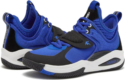 Vista 6 de AND1 Zapatos de baloncesto para niños y niñas, tenis de baloncesto geniales para niños, talla 11 a niño grande 7, tenis de caña media o alta