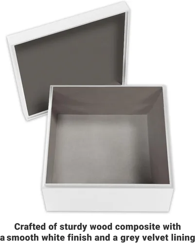Vista 5 de Let's Make Memories Caja de recuerdos personalizada para recién nacido, almacenamiento de recuerdos, caja de recuerdos, decoración de guardería, 6