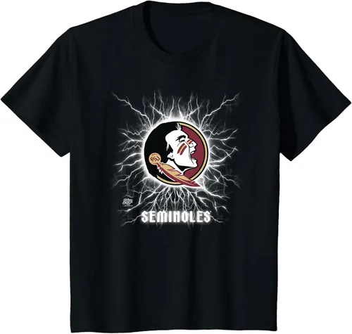 Vista 5 de Camiseta con licencia oficial de los Florida State Seminoles 90's Lightning, Negro