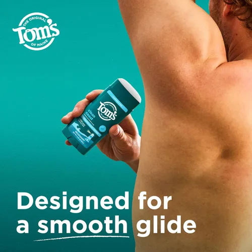 Vista 6 de Tom's of Maine Clean Coast - Desodorante natural para hombres y mujeres, sin aluminio, sin fragancias, tintes ni conservantes artificiales, sin