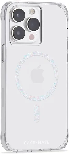 Vista 4 de Case-Mate - Funda magnética para iPhone 14 Pro Max, 6.7 pulgadas, transparente con destellos de diamante (Clear Twinkle Diamond), protección caídas