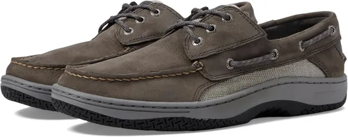 Vista 8 de Sperry Billfish™ - Zapato náutico de cuero de 3 ojales para hombre Negro