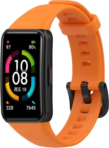 Vista 4 de TenCloud Paquete de 5 correas para reloj inteligente Honor Band 6, compatible con Huawei Honor Band 6, correa de repuesto impermeable