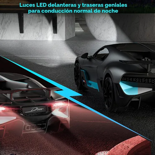 Vista 7 de MIEBELY Bugatti Divo - Auto a control remoto, escala 1/12, auto a control remoto, 7.5 mi/h, modelo de auto con licencia de 2.4 GHz, 7.4 V, 900 mAh