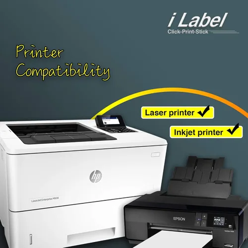 Vista 5 de 24UP 1.5" x 1.5" Square Labels for Laser & Inkjet Printers[100 Sheets,2400 Labels]