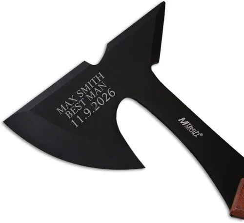 Vista 2 de Stanford - Hacha táctica grabada personalizada para padrinos de boda (producto personalizado)