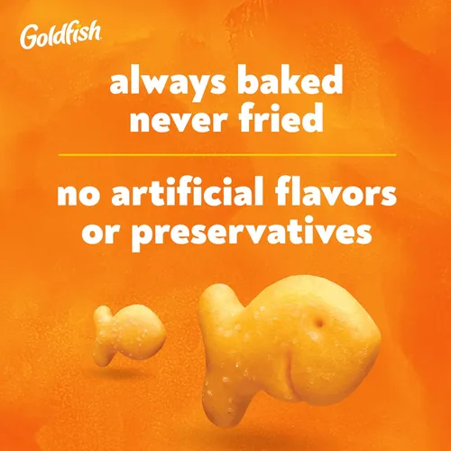Vista 6 de Goldfish Galletas de queso cheddar, bolsa de 10 onzas
