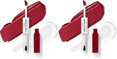 Vista 14 de wet n wild Megalast Lock 'N' Shine Lip Color + Gloss Lipstick Affogato Dreams