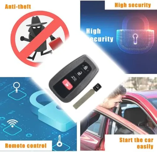 Vista 3 de Nuevo reemplazo remoto de llavero de coche para Toyota Prius Prime 2017/2018/2019/2020 con identificación de FCC: HYQ14FBE (OE# 89904-47460)