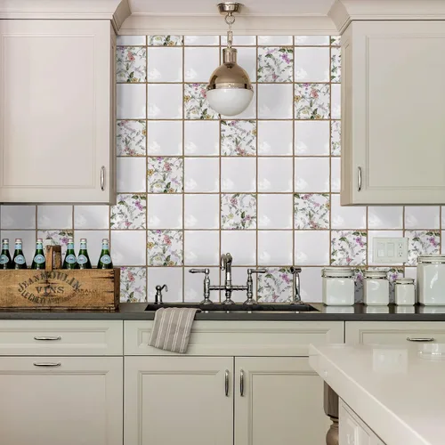 Vista 50 de Alwayspon Vinilo adhesivo efecto piedra, pegatinas para azulejos de pared autoadhesivas, protector antisalpicaduras para cocina y baño, T026