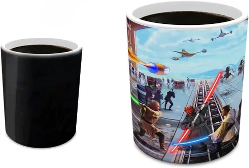 Vista 24 de Morphing Mugs Star Wars - The Book of Boba Fett - Un nuevo comienzo - Una taza sensible al calor de 16 onzas - Imagen completa revelada cuando se
