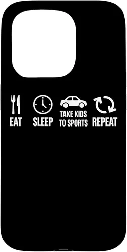 Vista 13 de Eat Sleep Take Kids to Sports Repeat Youth Athlete Parent Case for iPhone 17